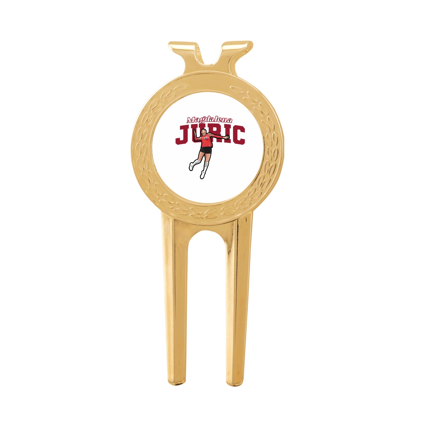 Divot Tool with Ball Marker — Name Arch in Classic