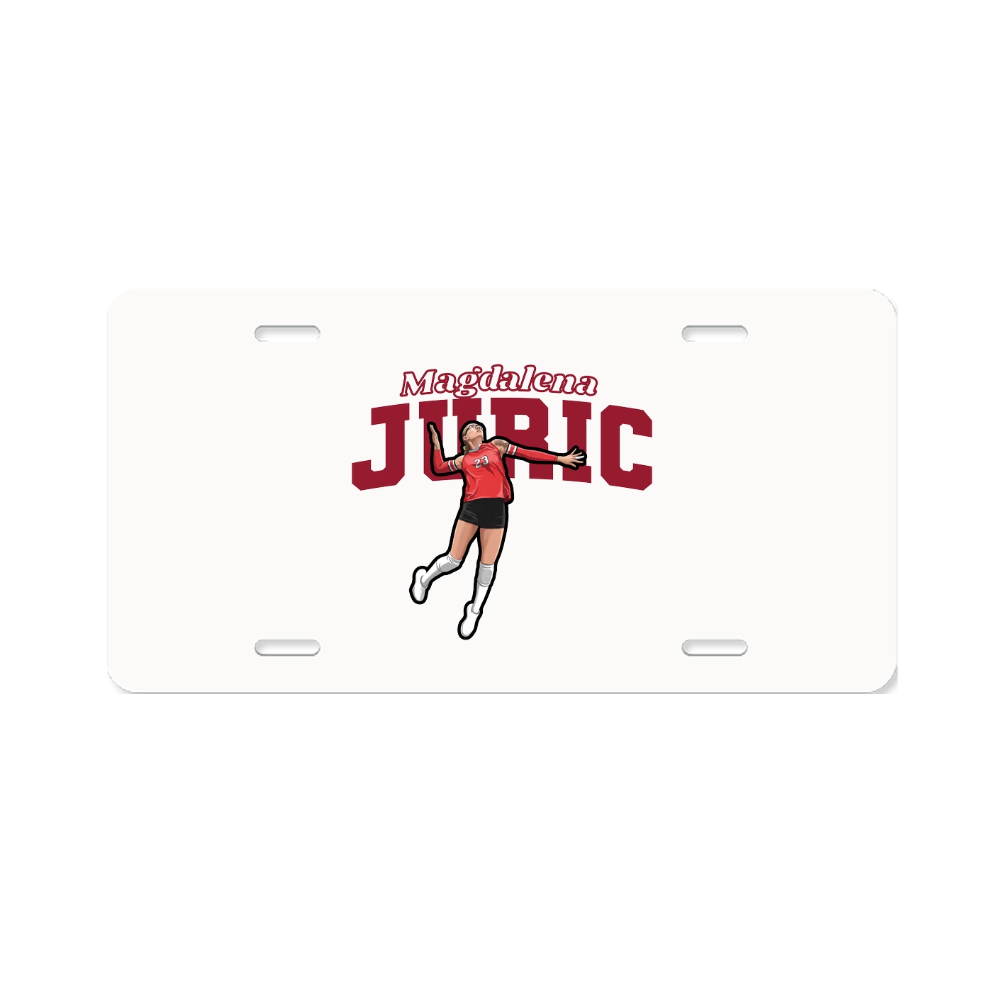 License Plate — Name Arch in Classic