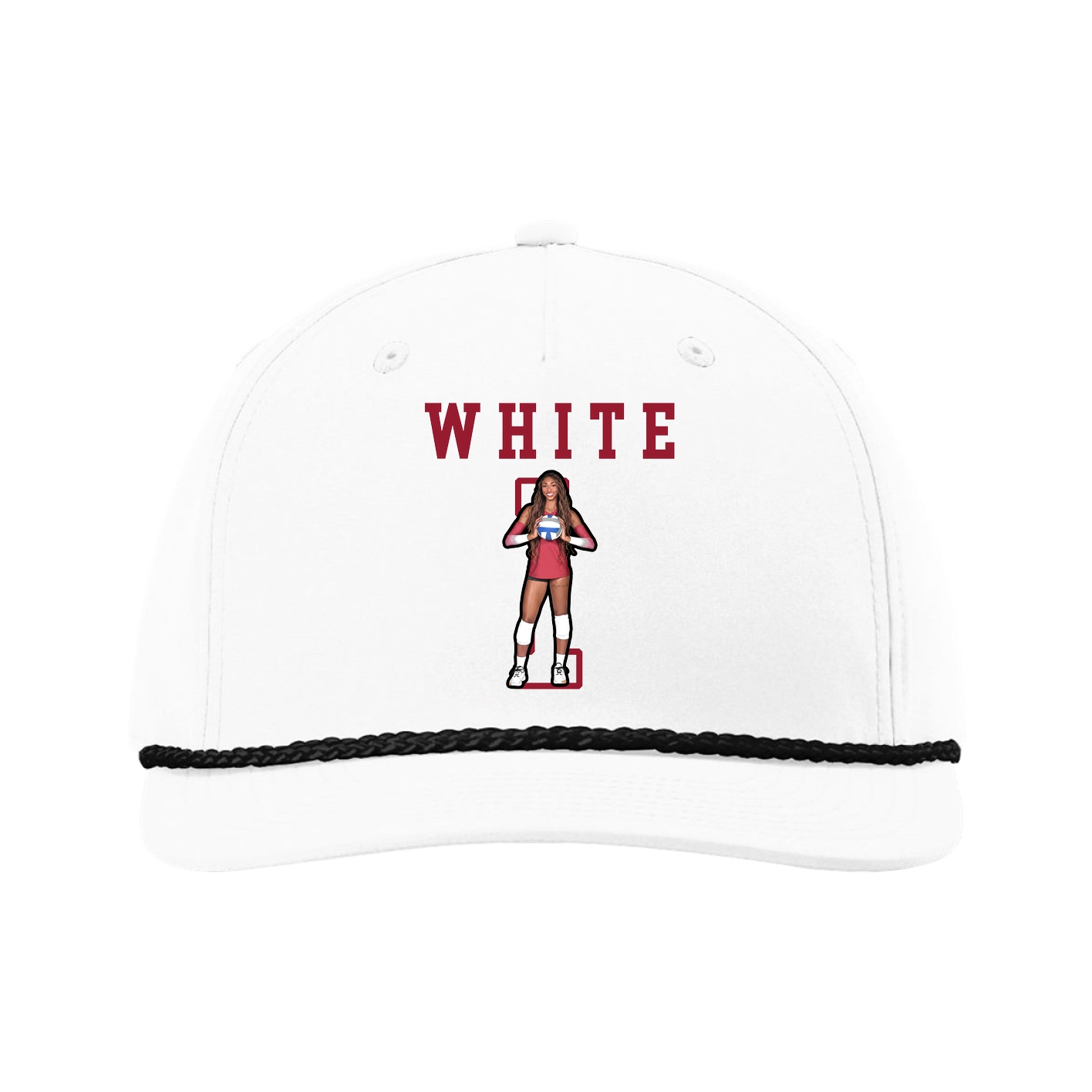 Five-Panel Classic Rope Cap — Shirsey in White