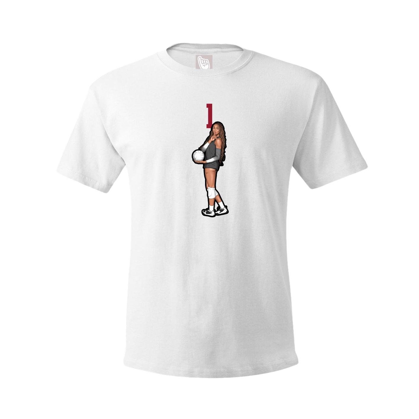 Tee — Number Top in White