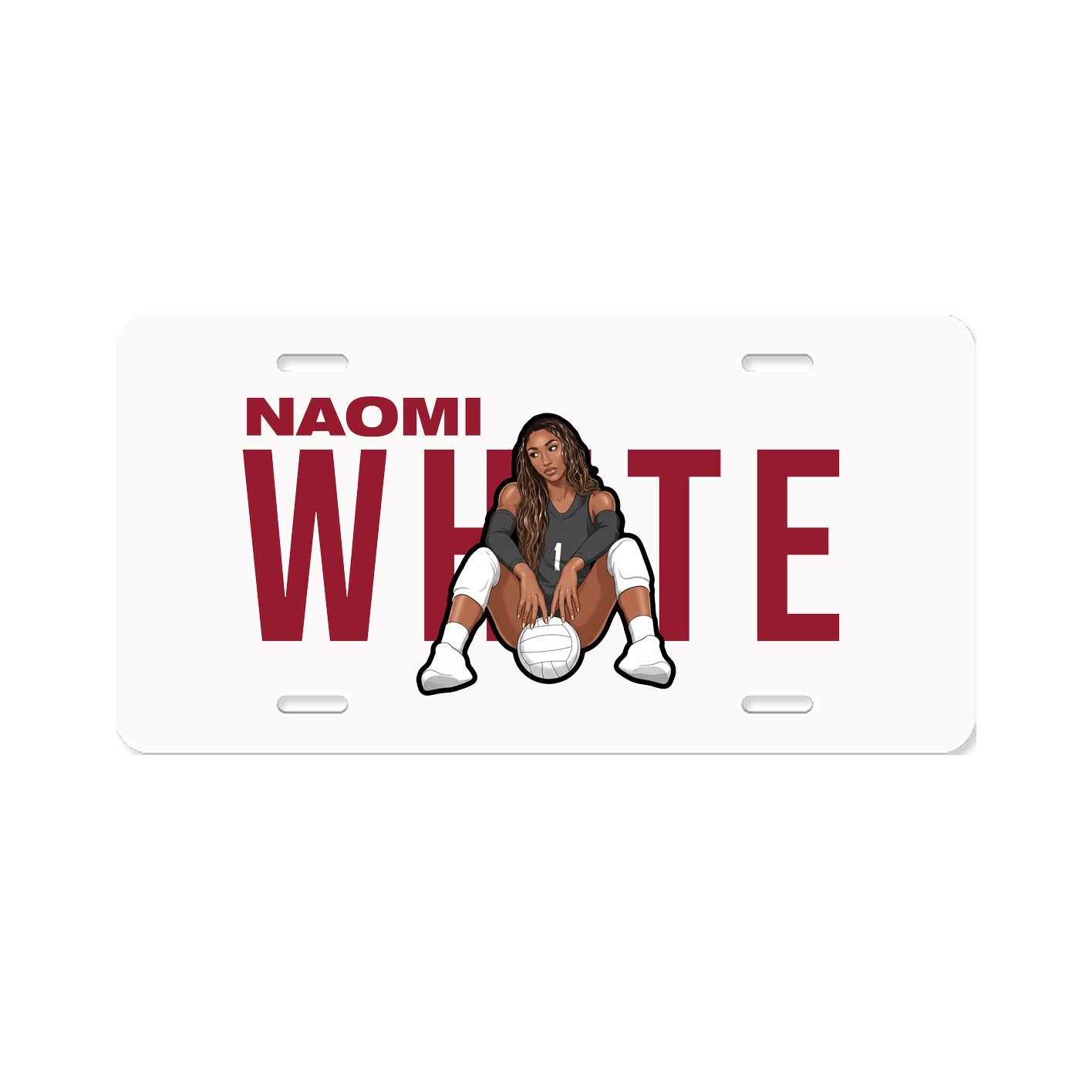 License Plate — Player Name in Classic