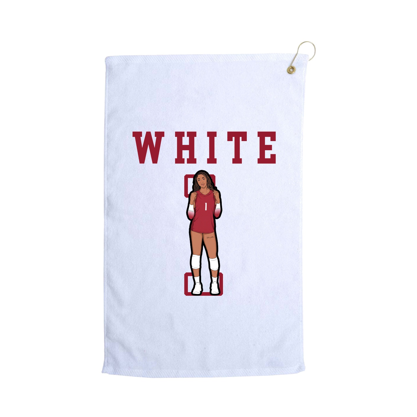 Golf Towel — Shirsey in White