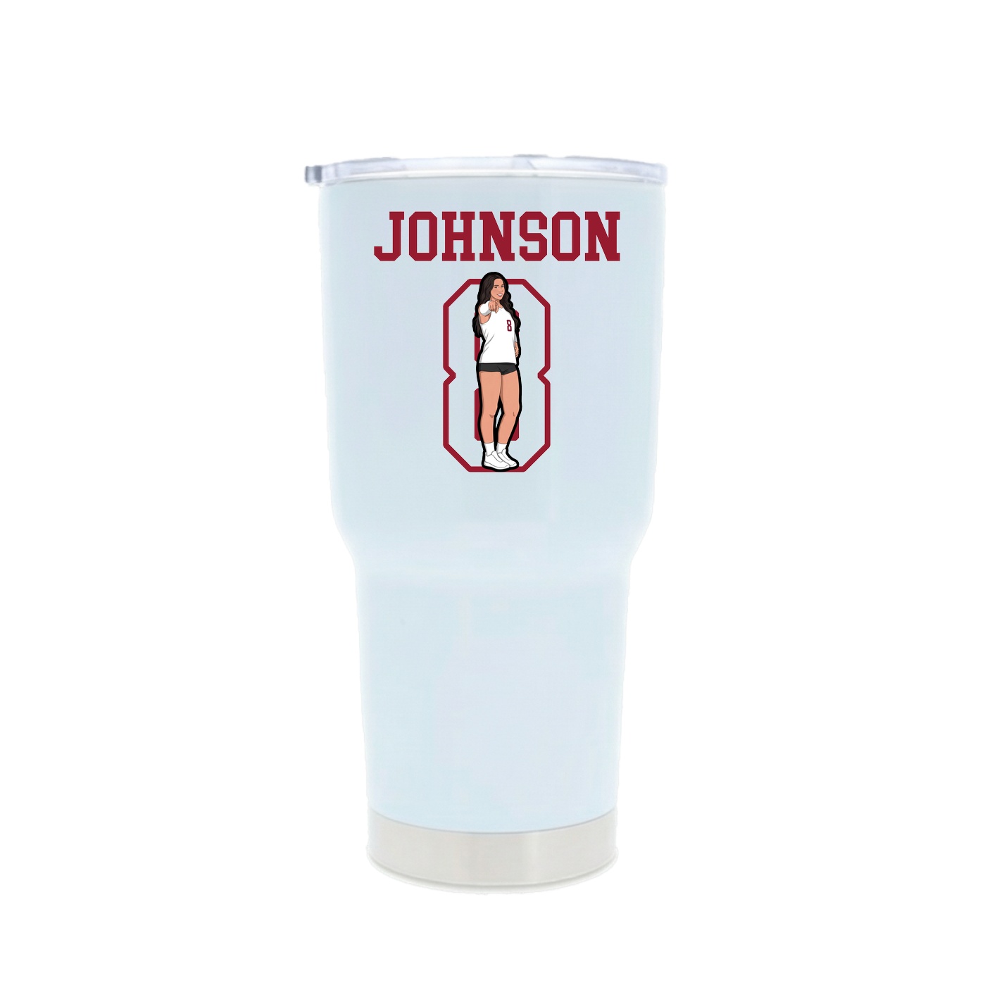 30oz Stainless Steel Tumbler — Shirsey in White