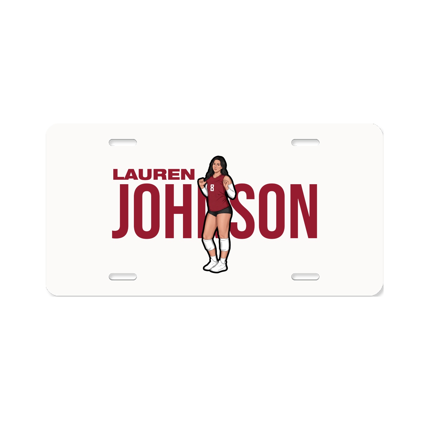 License Plate — Player Name in Classic