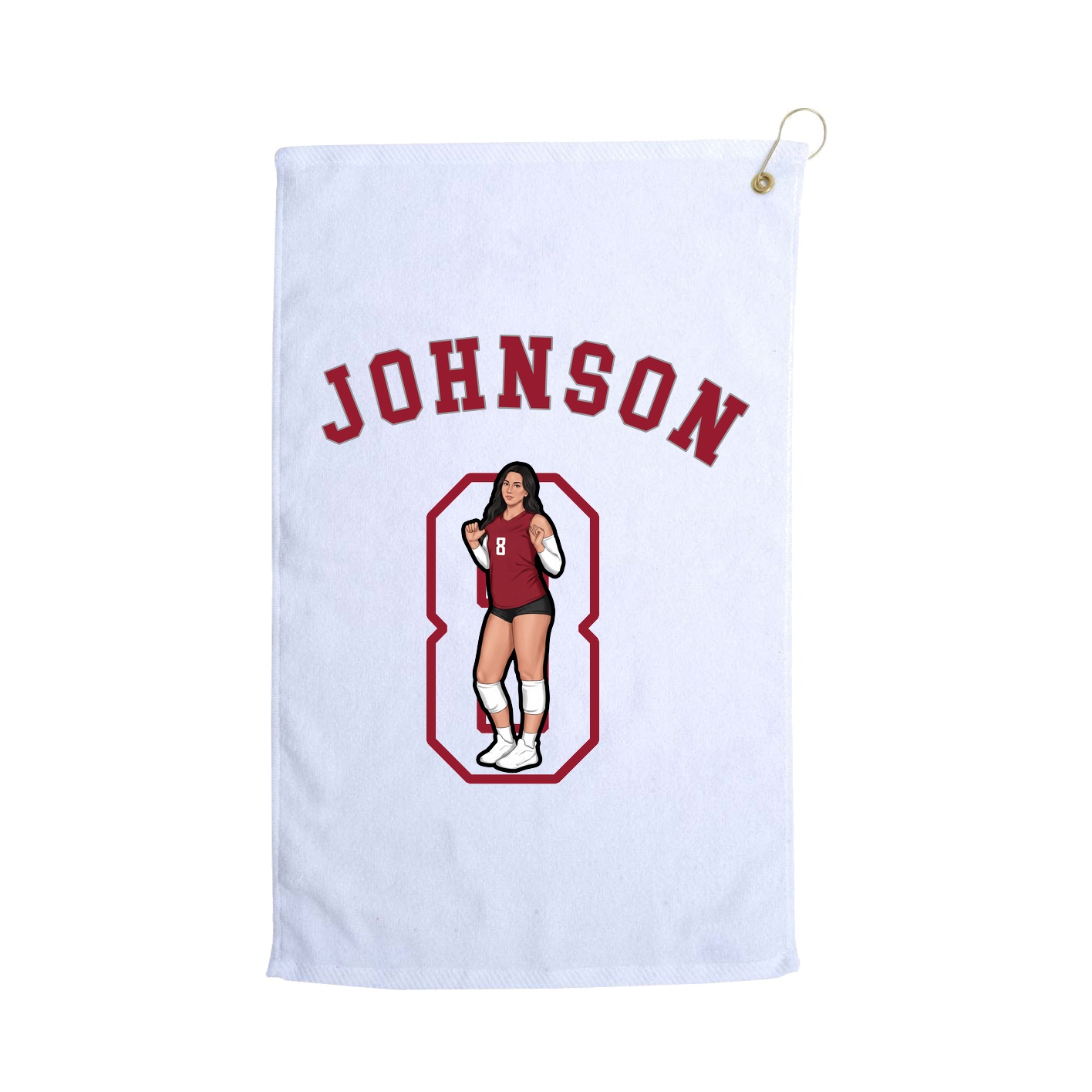 Golf Towel — Shirsey Arch in White