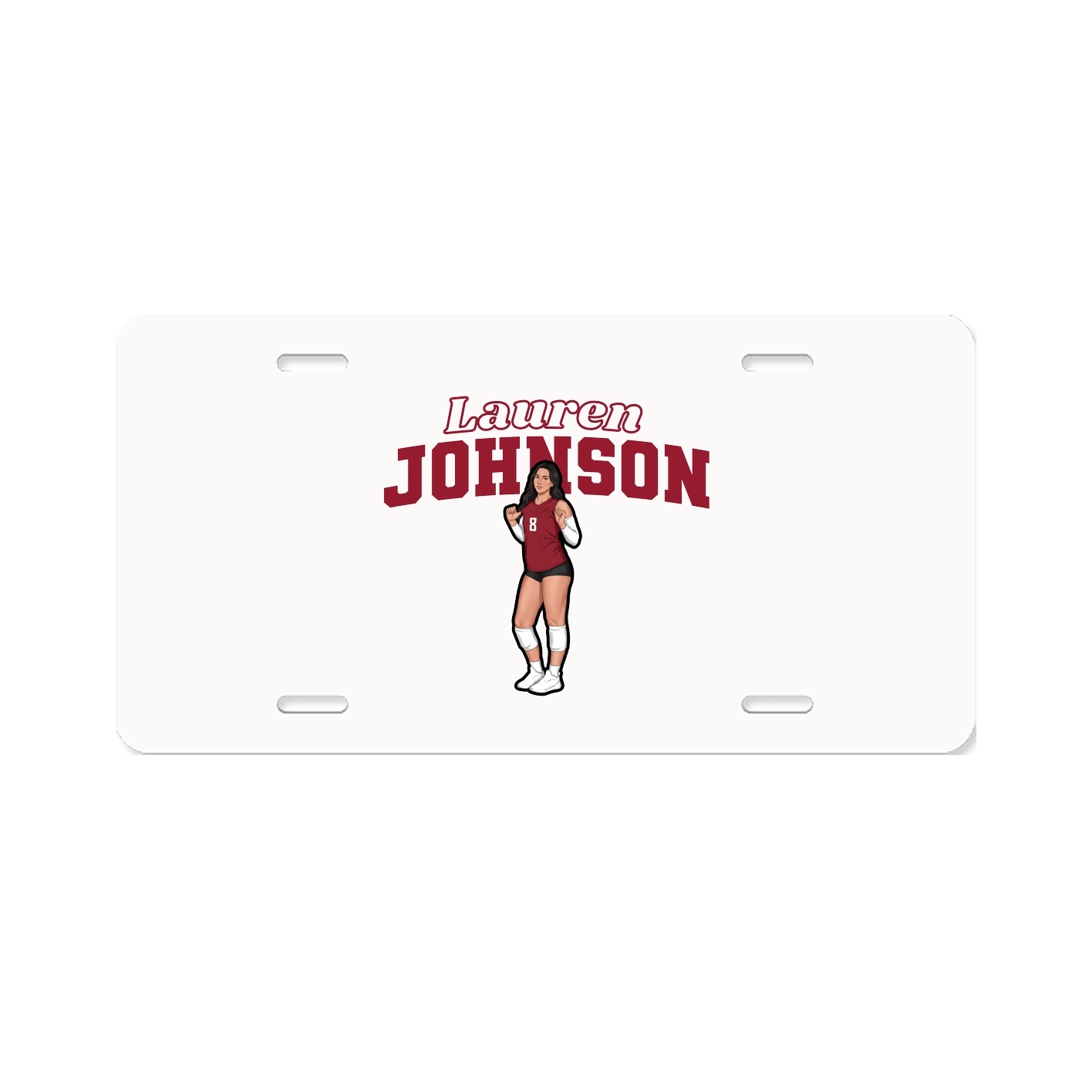 License Plate — Name Arch in Classic
