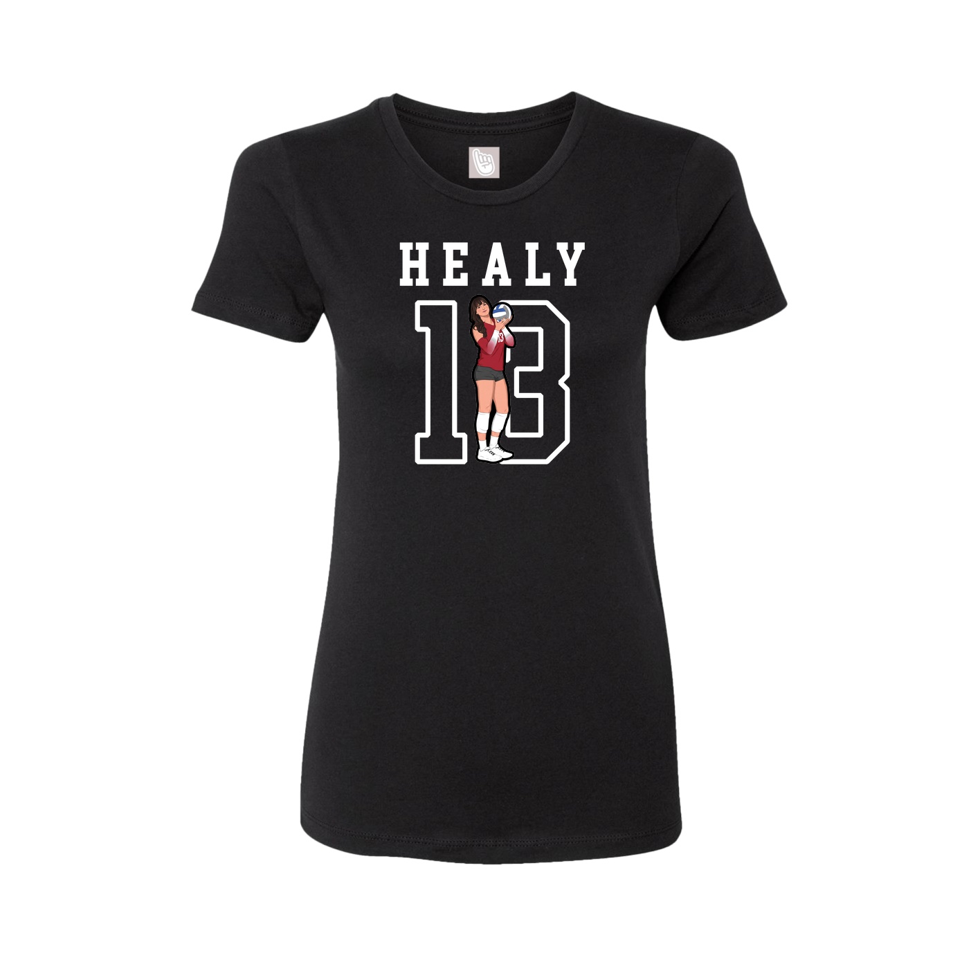 Fitted Women's Tee — Shirsey in Black
