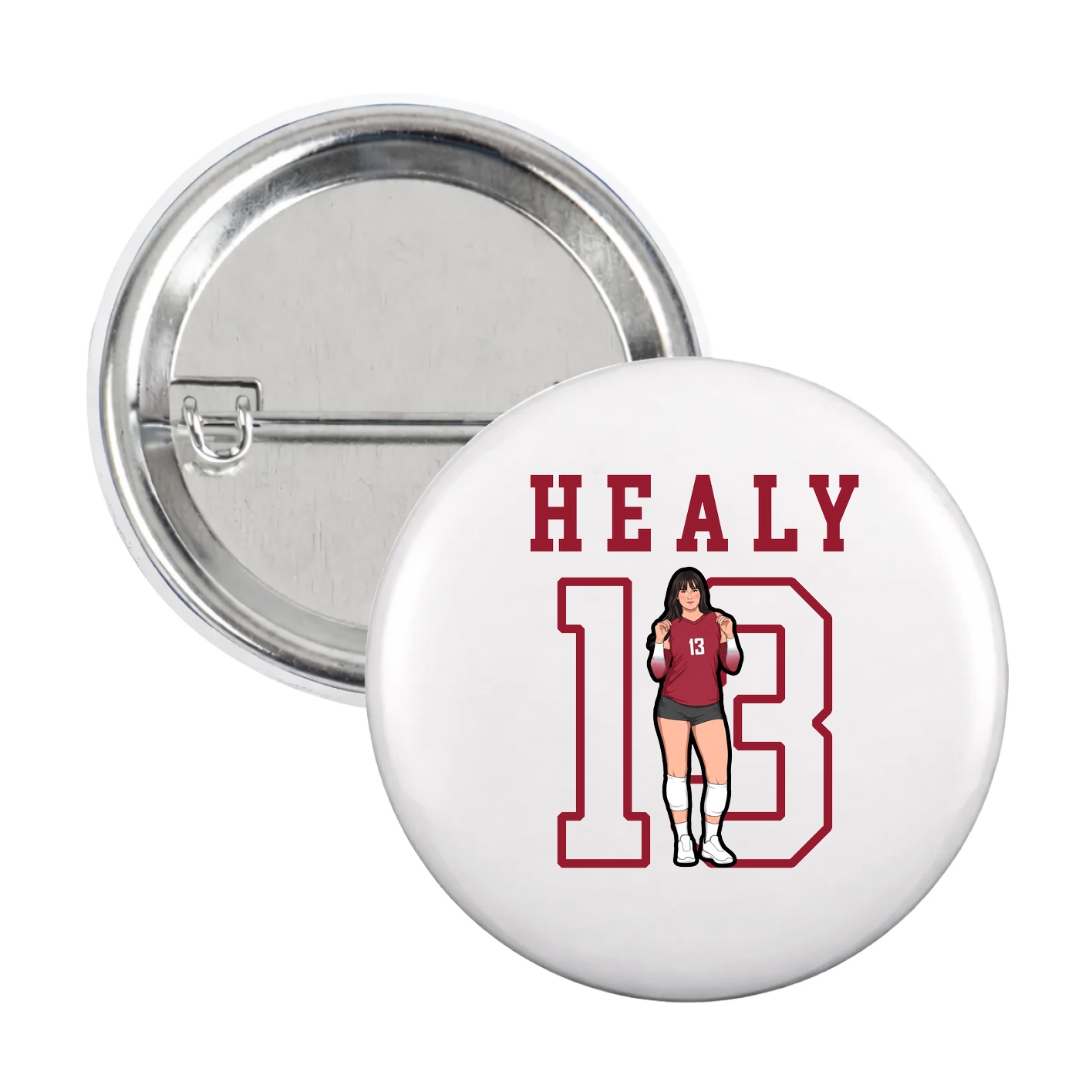 Game Day Button — Shirsey in White