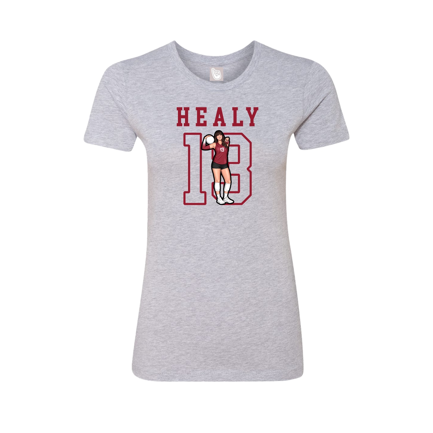 Fitted Women's Tee — Shirsey in Grey