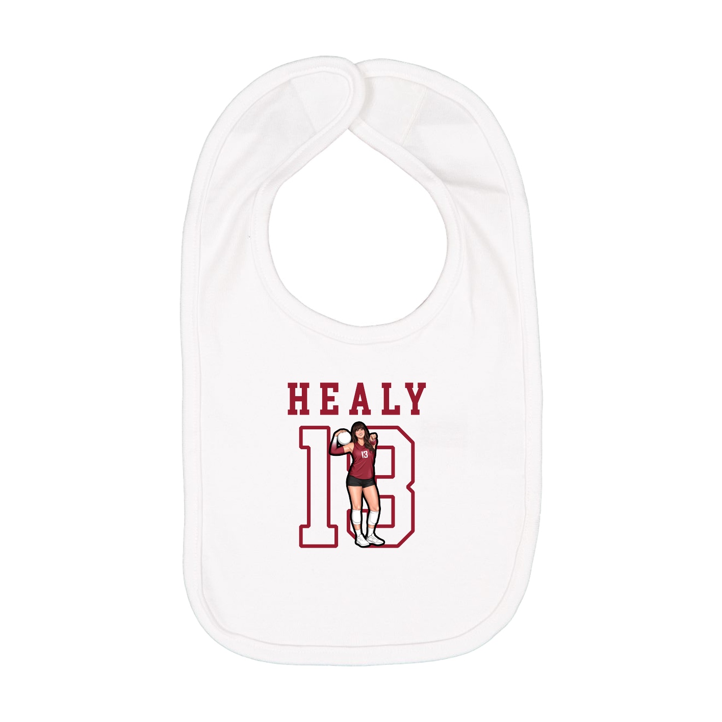 Infant Bib — Shirsey in White