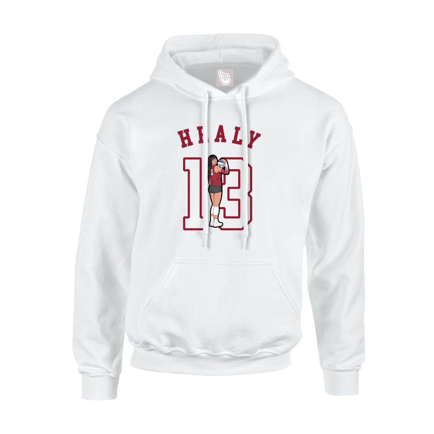 Youth Hoodie — Shirsey Arch in White