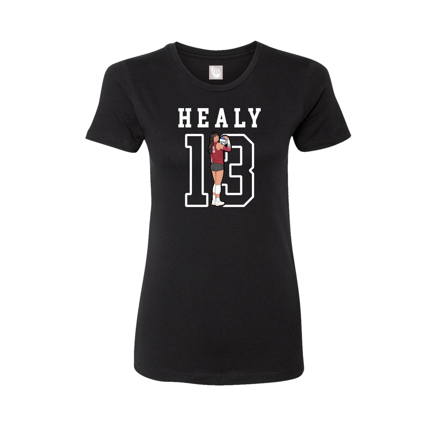 Fitted Women's Tee — Shirsey in Black