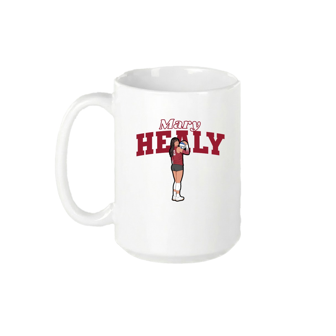 15oz Coffee Mug — Name Arch in White