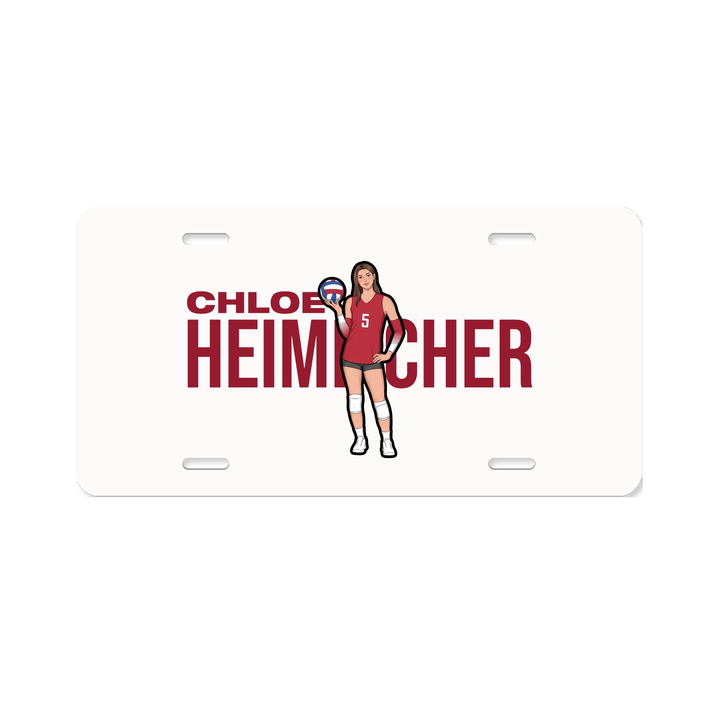 License Plate — Player Name in Classic