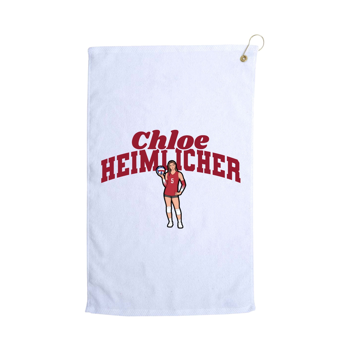 Golf Towel — Signature Arch in White