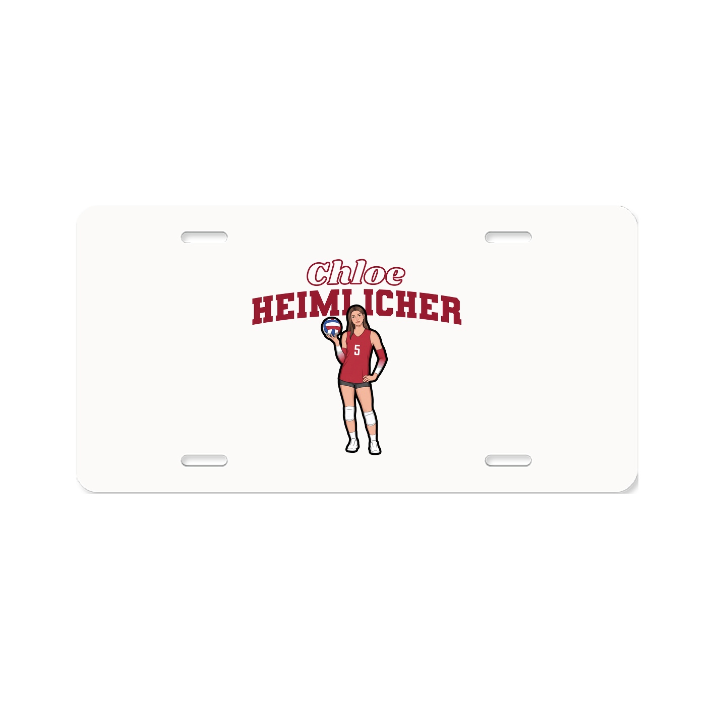 License Plate — Name Arch in Classic