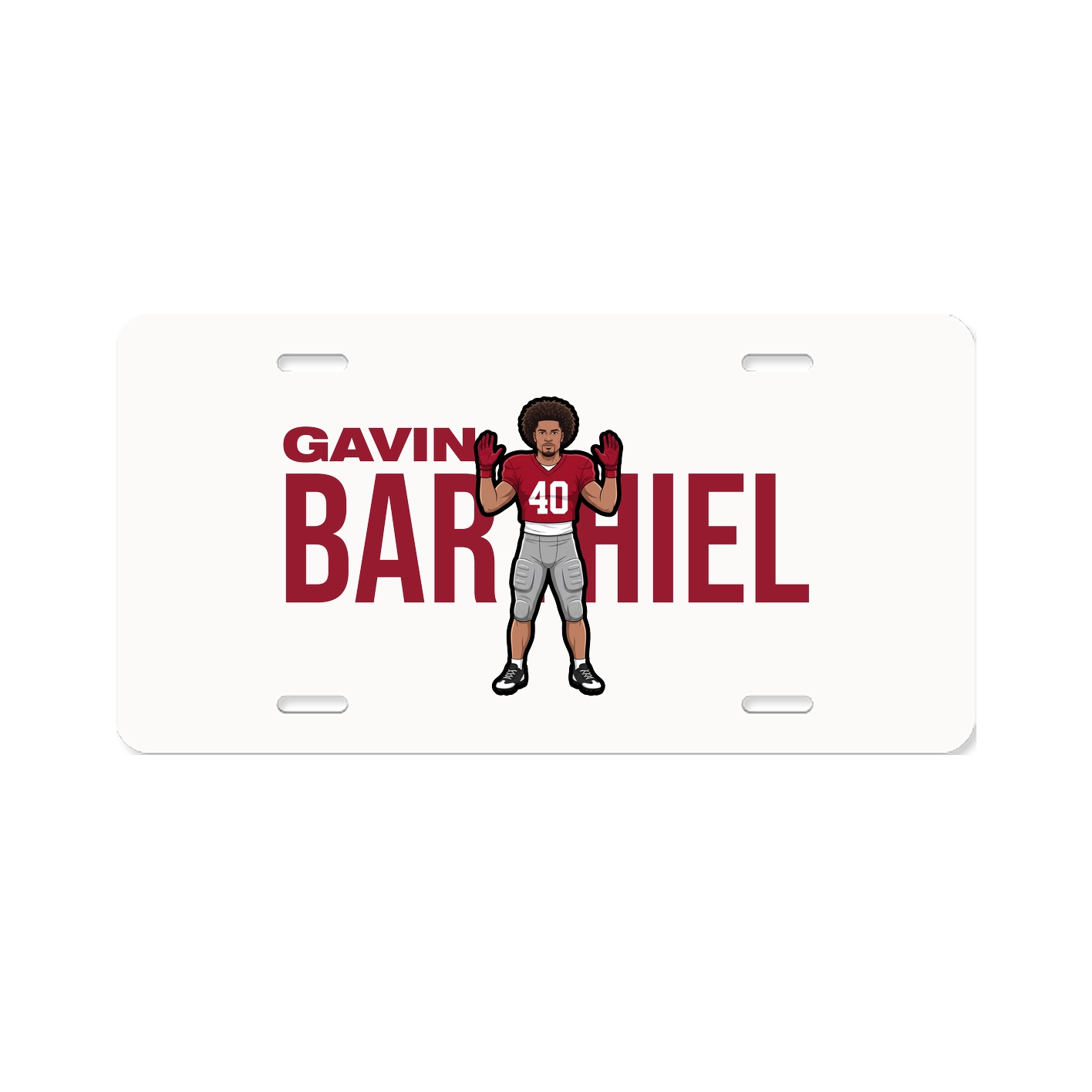 License Plate — Player Name in Classic