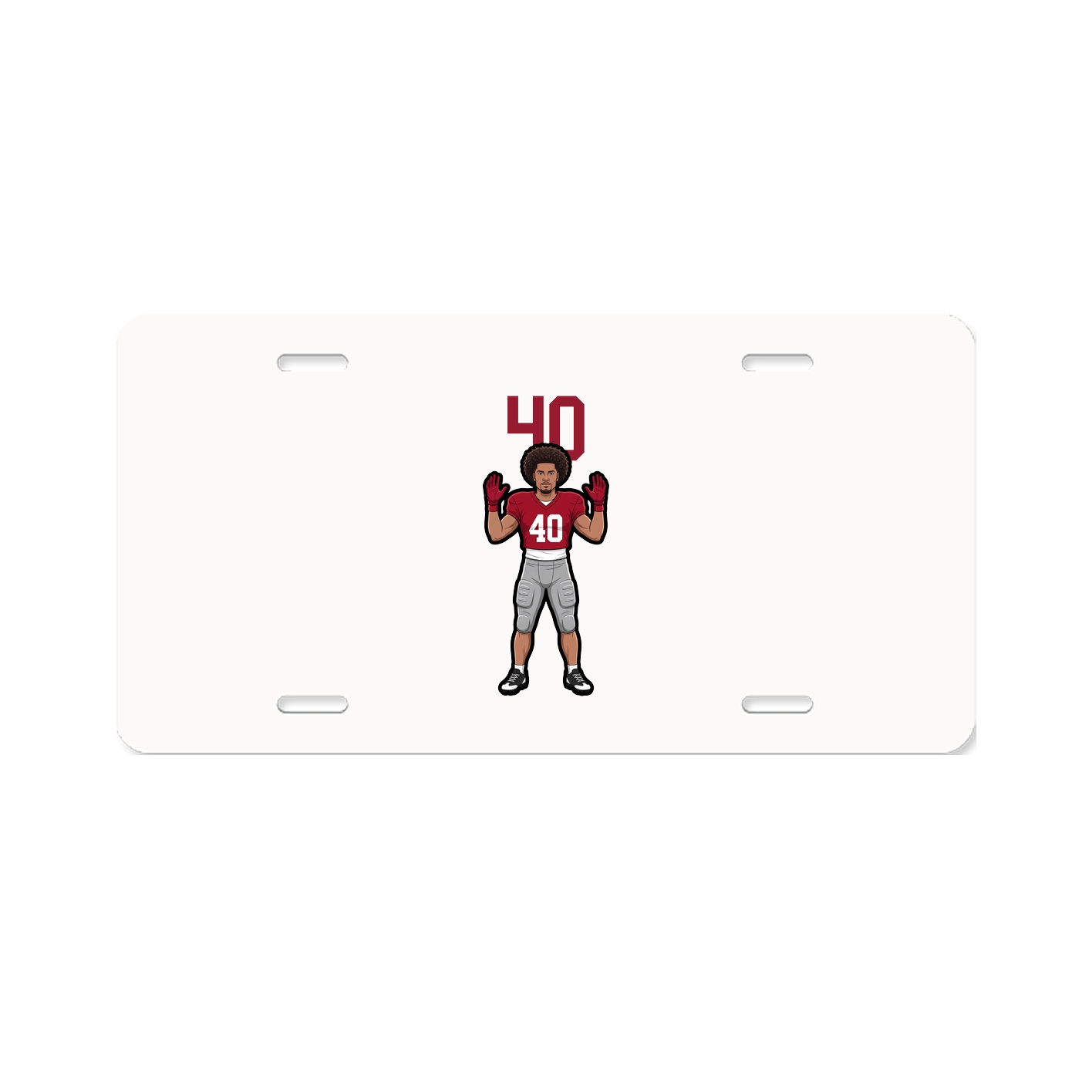 License Plate — Number Top in Classic