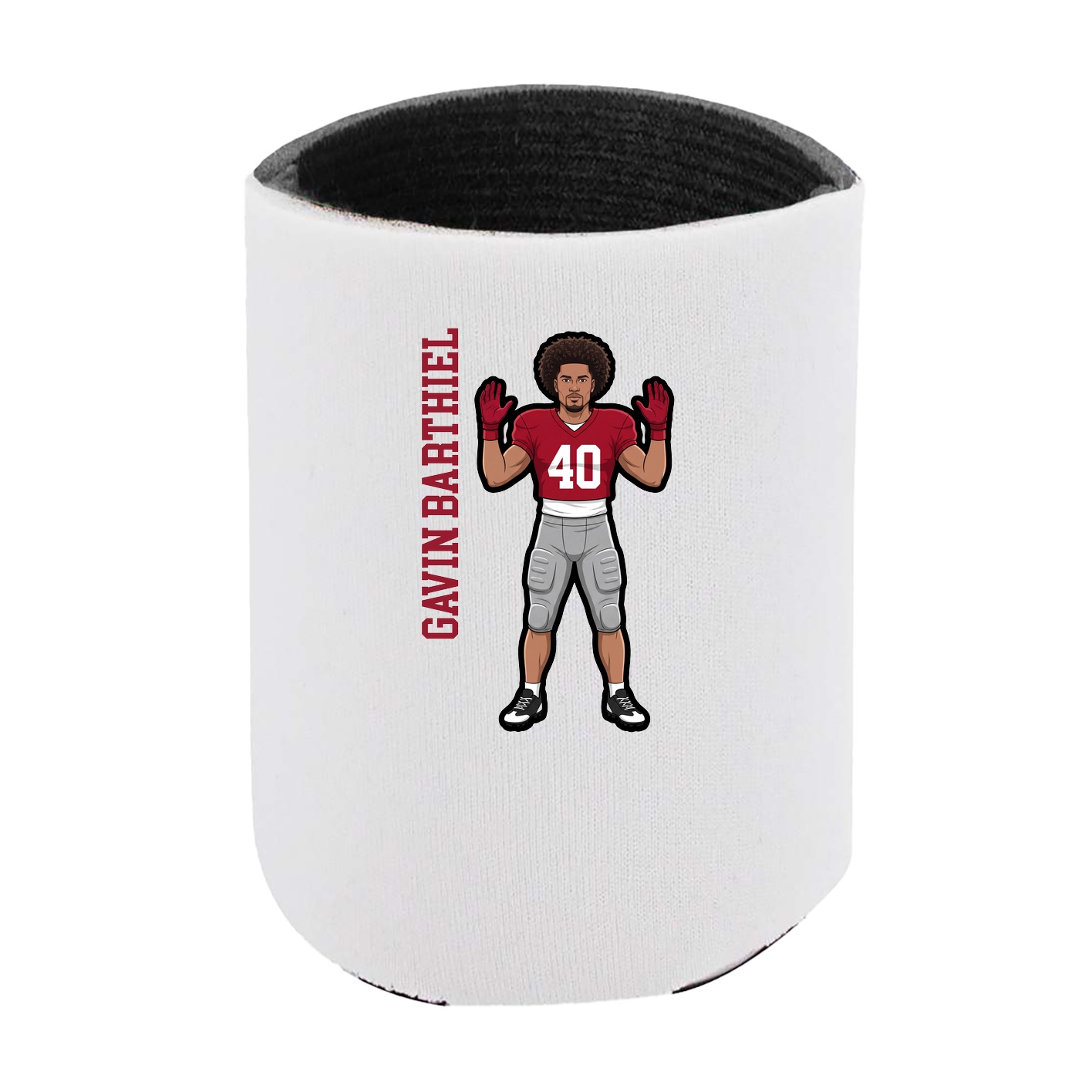 Can Holder — Name Vertical in White