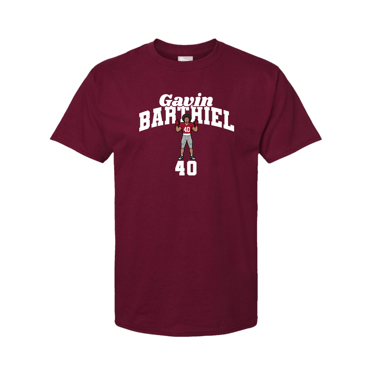 Tee — Signature Arch in Cardinal