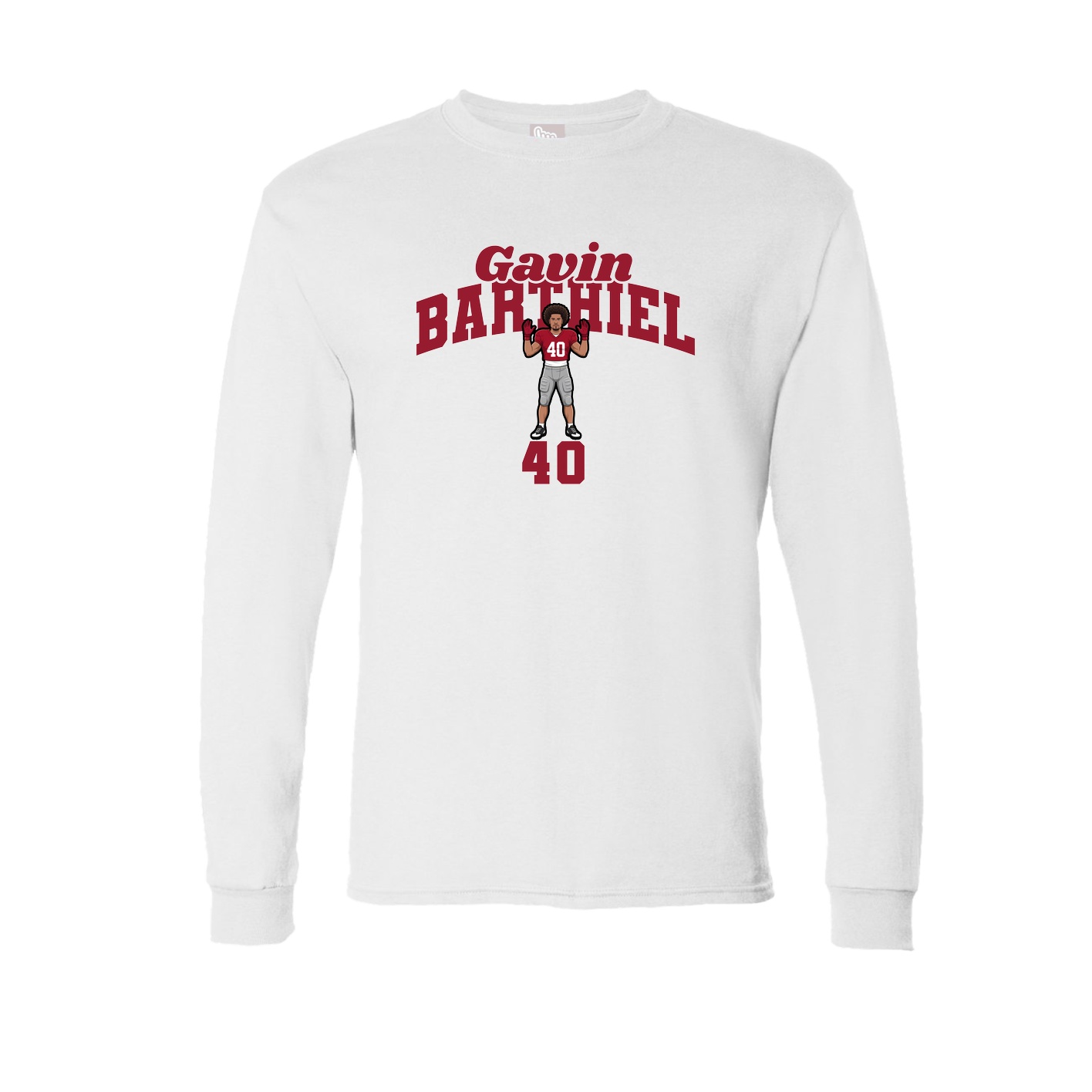 Long Sleeve Tee — Signature Arch in White