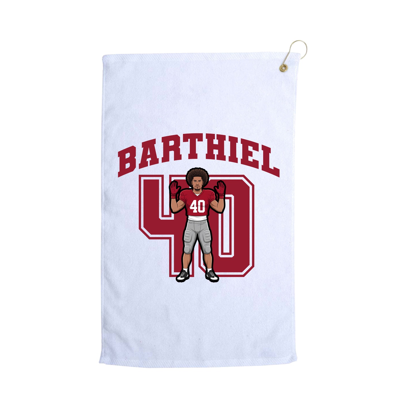 Golf Towel — Number in White