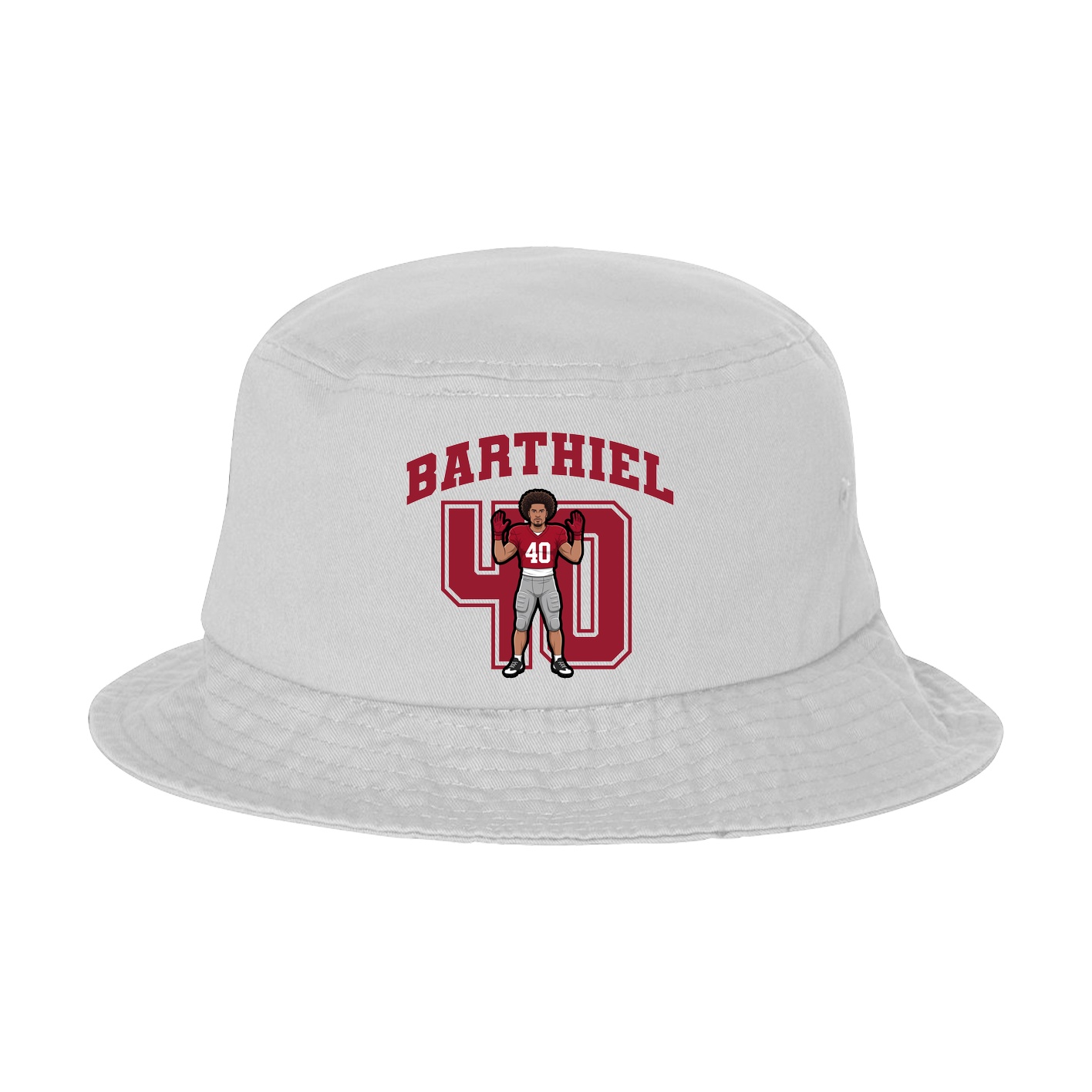 Bucket Cap — Number in White