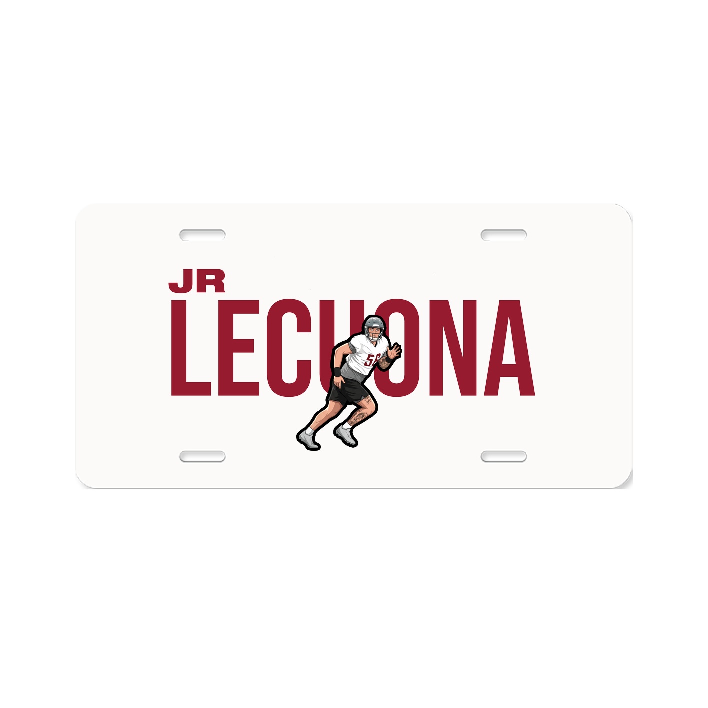 License Plate — Player Name in Classic