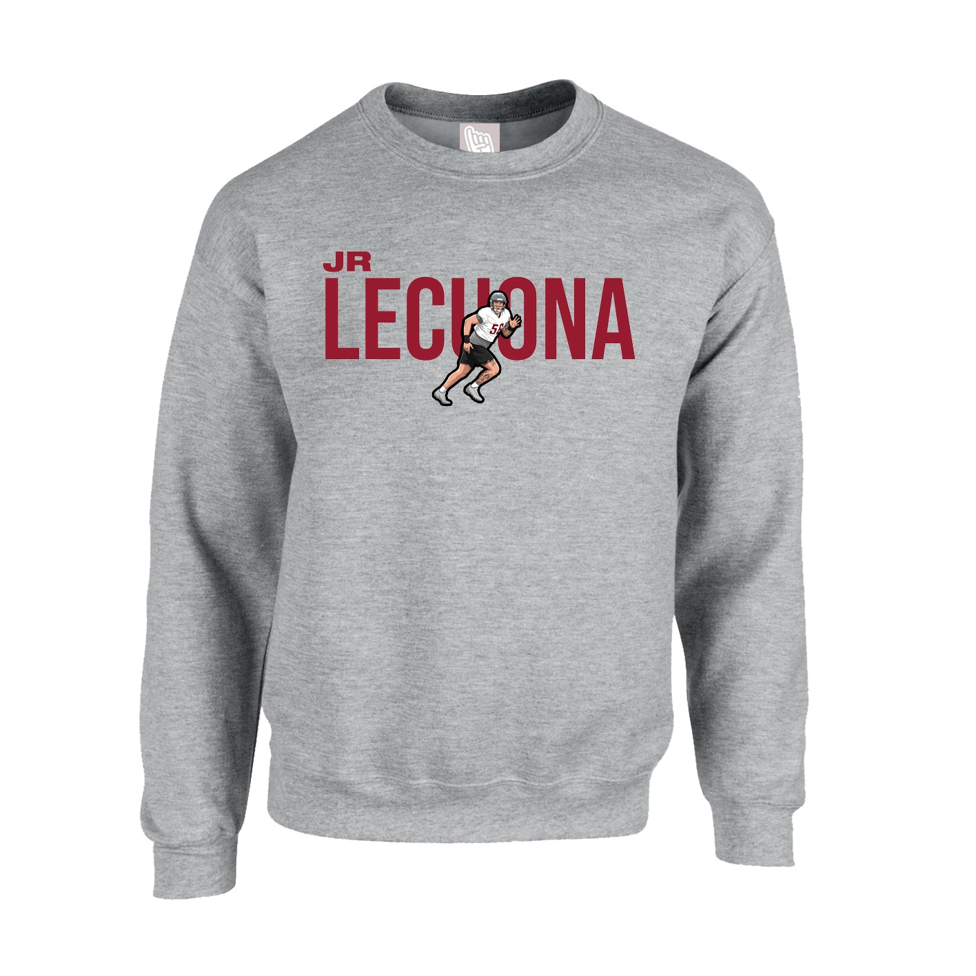 Fleece Crew — Player Name in Grey