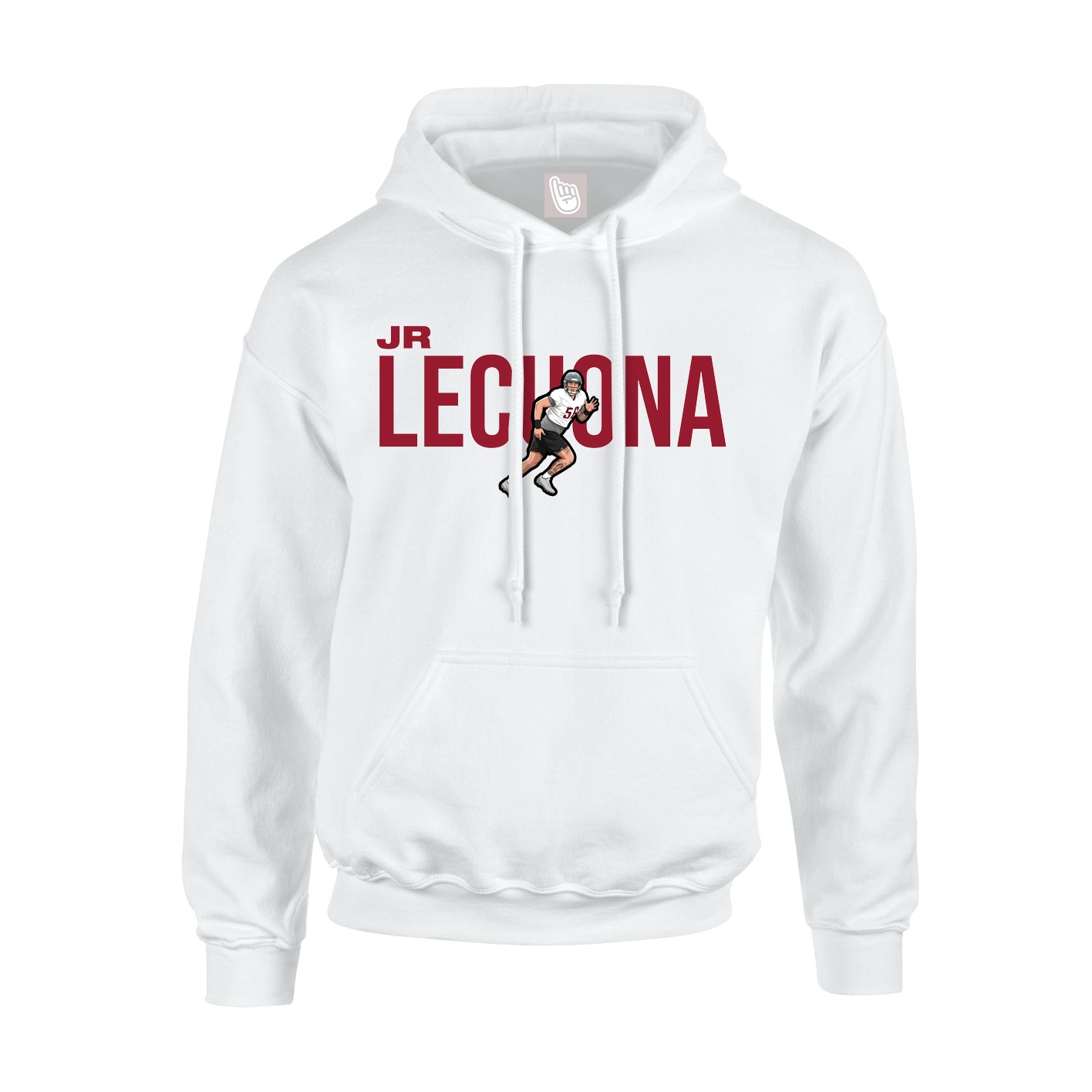 Youth Hoodie — Player Name in White