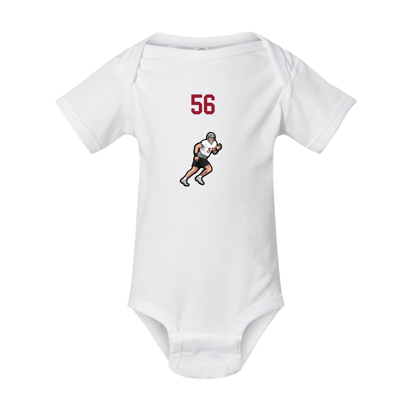 Baby Onesie — Number Top in White