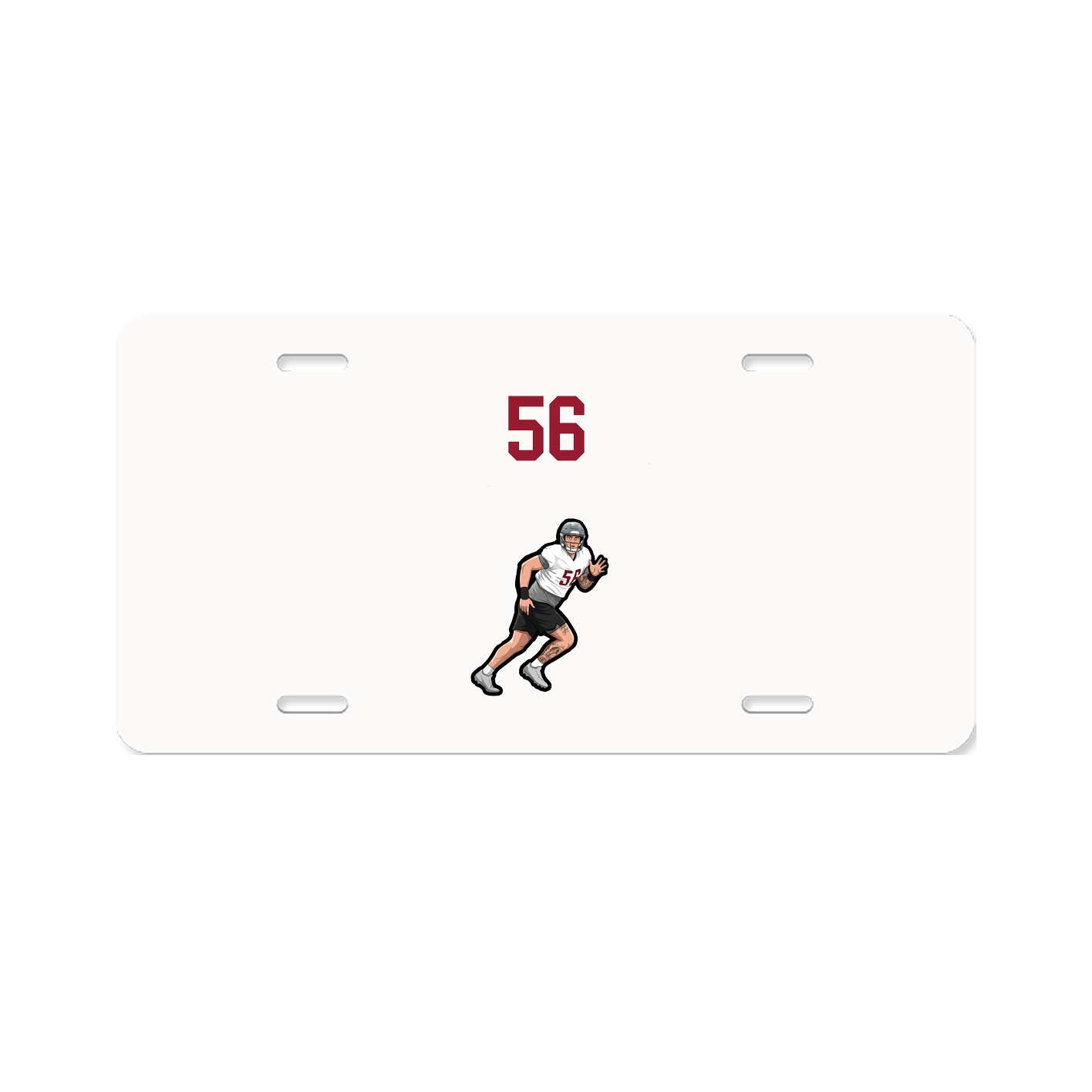 License Plate — Number Top in Classic