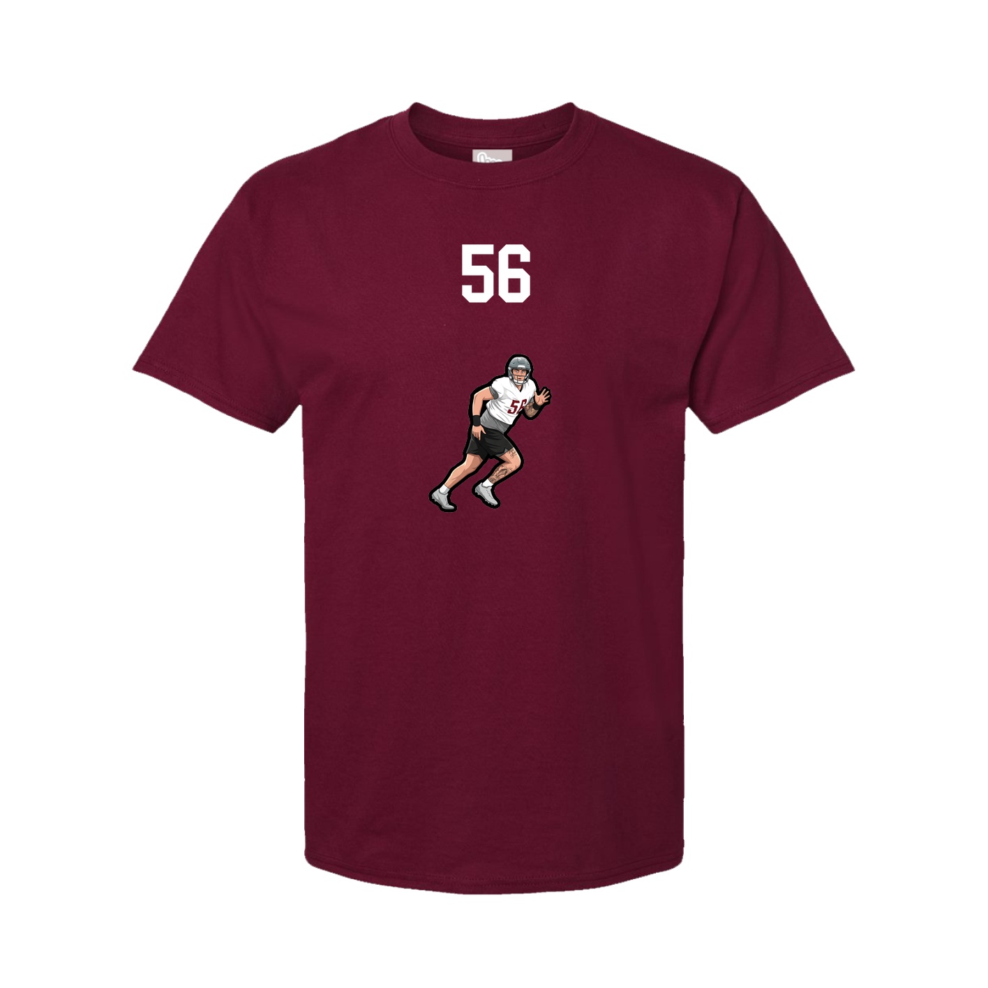 Tee — Number Top in Cardinal