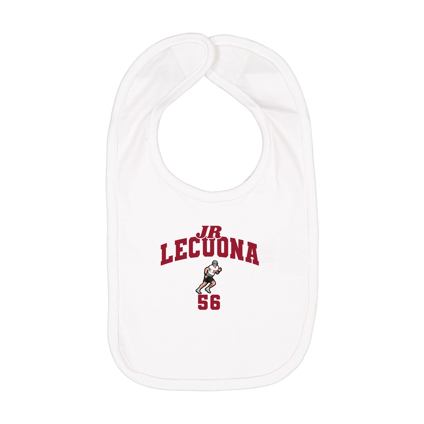 Infant Bib — Signature Arch in White