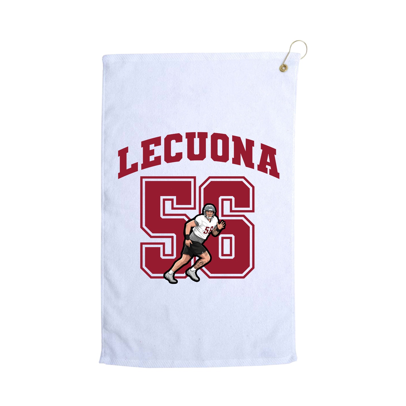 Golf Towel — Number in White
