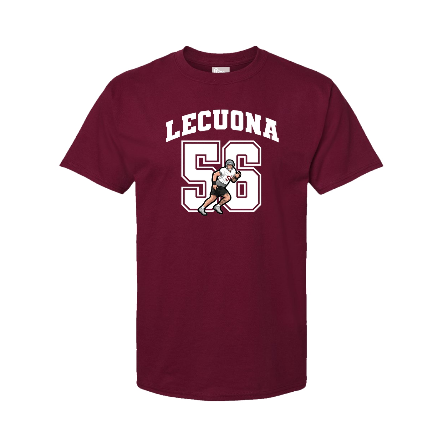 Youth Tee — Number in Cardinal