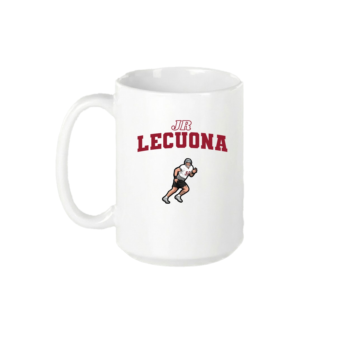 15oz Coffee Mug — Name Arch in White