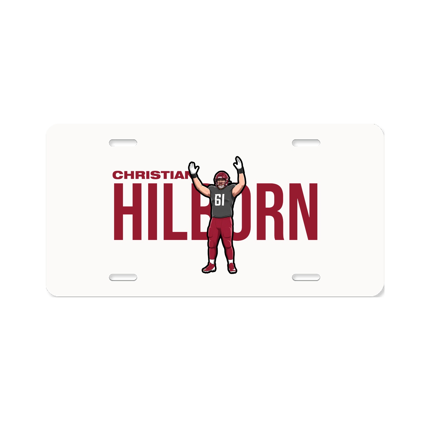 License Plate — Player Name in Classic