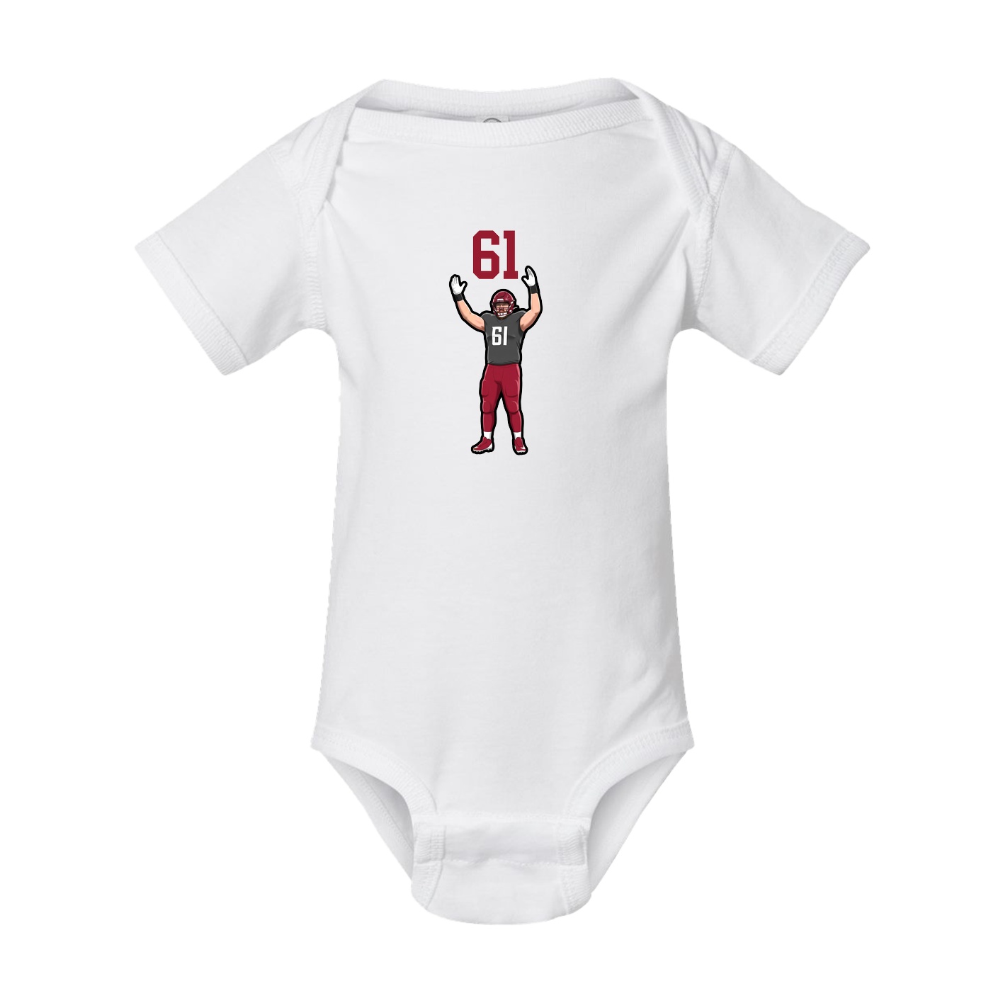 Baby Onesie — Number Top in White