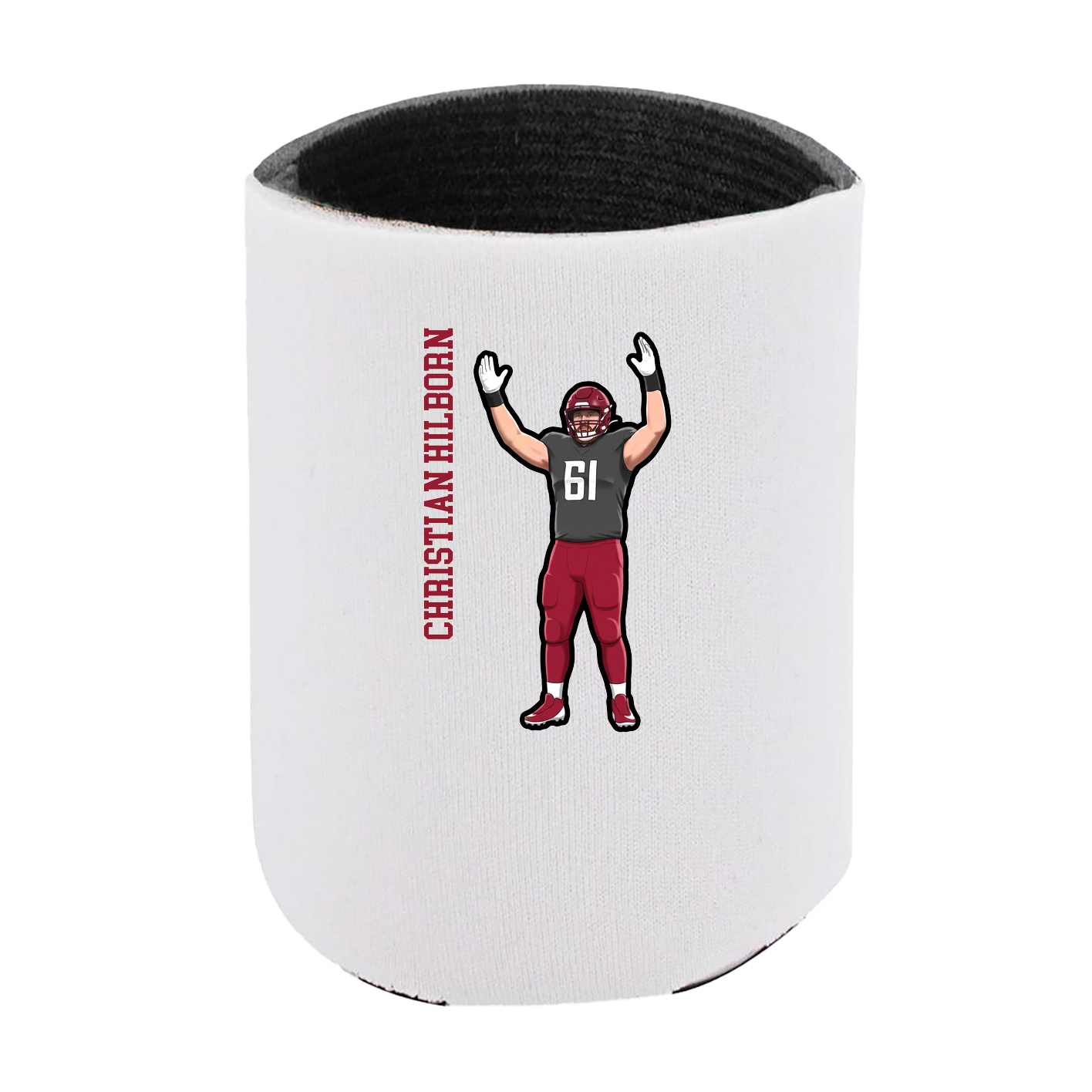 Can Holder — Name Vertical in White