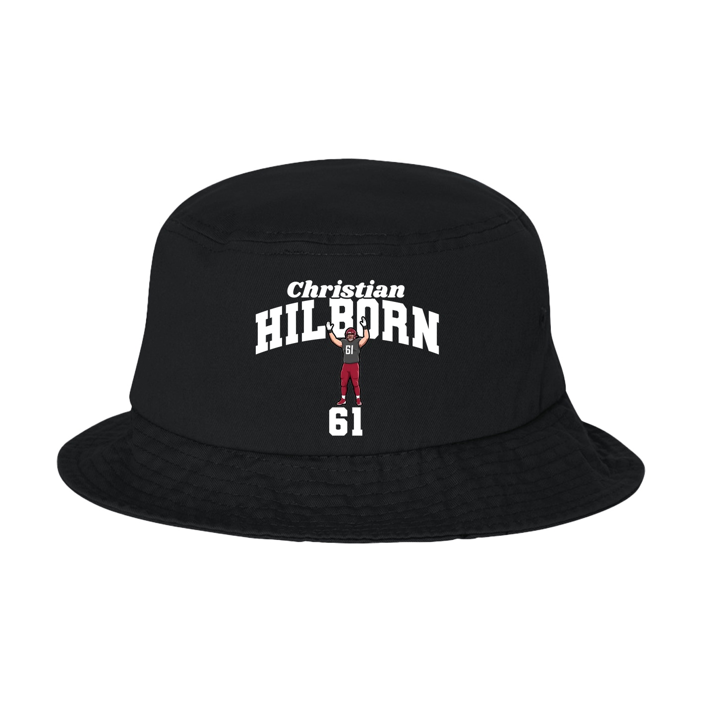 Bucket Cap — Signature Arch in Black