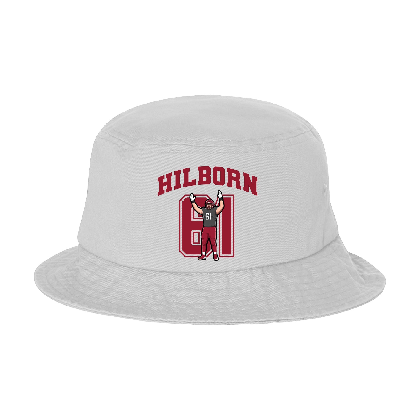 Bucket Cap — Number in White