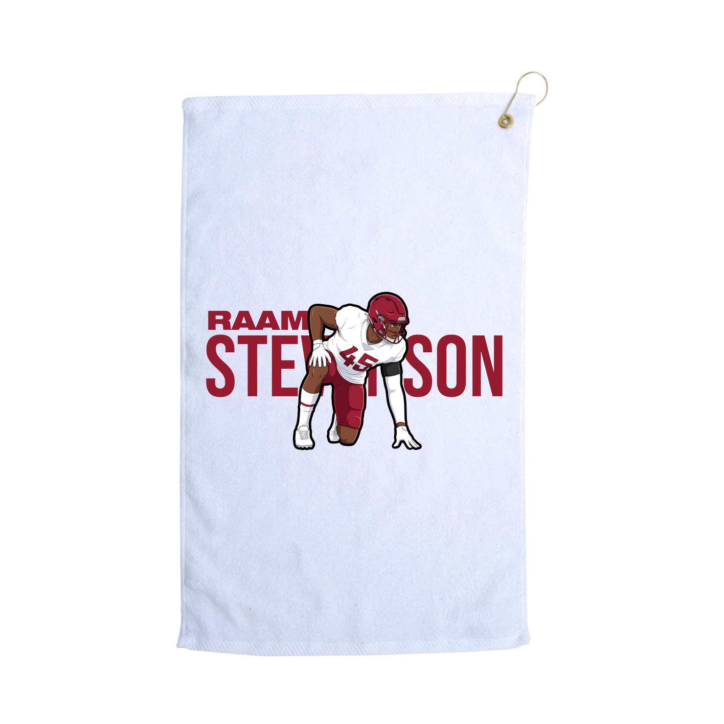 Golf Towel — Player Name in White