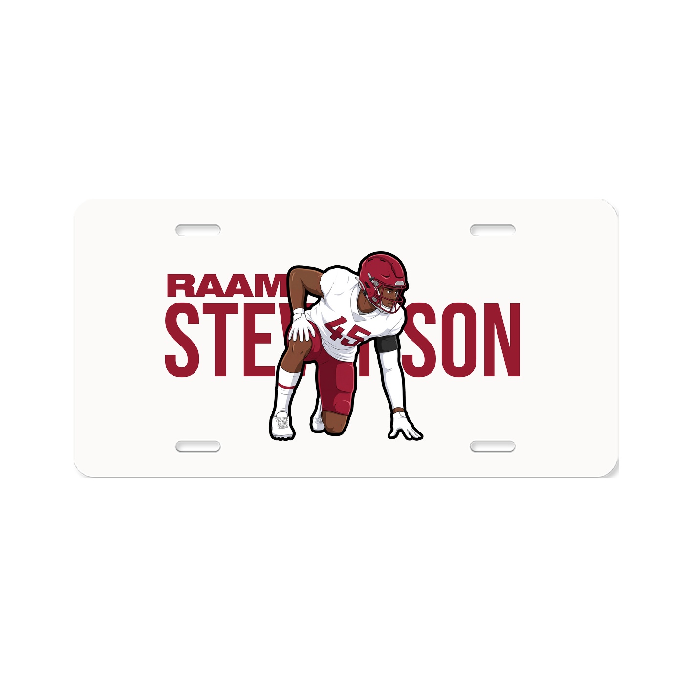 License Plate — Player Name in Classic
