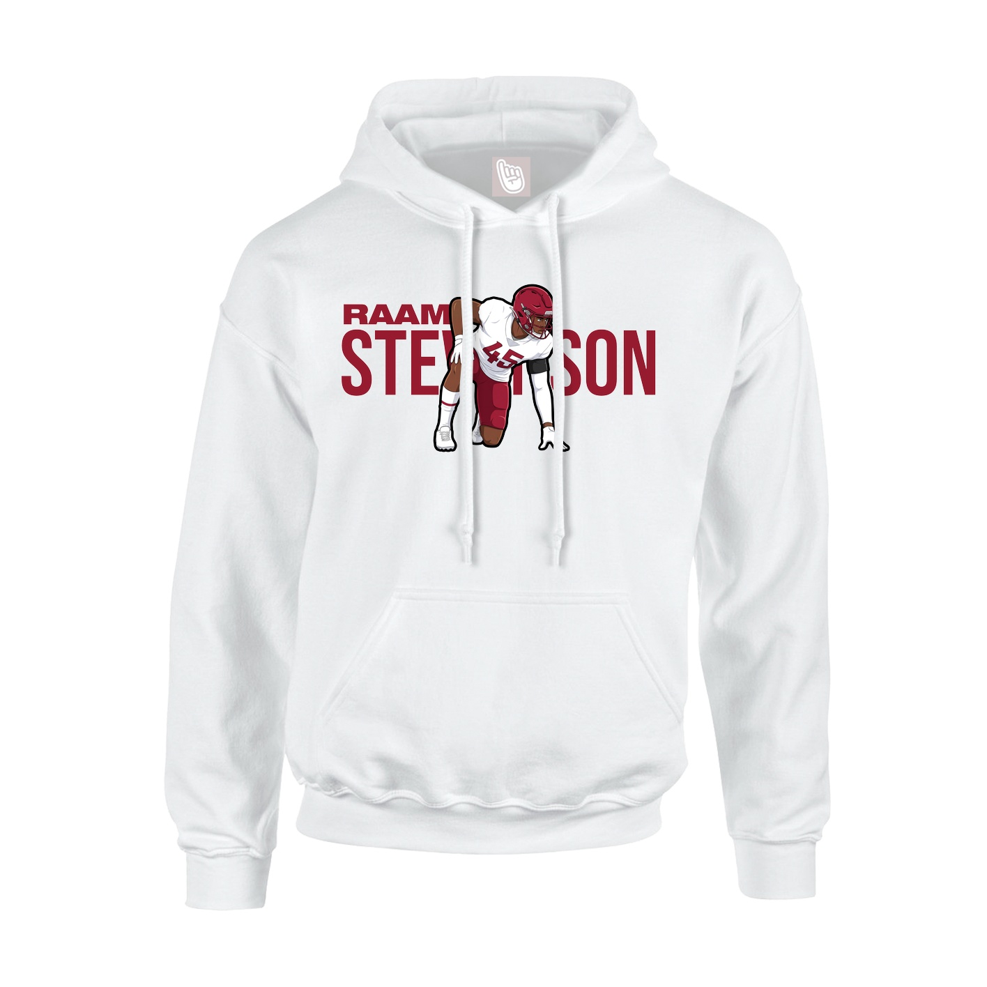 Hoodie — Player Name in White