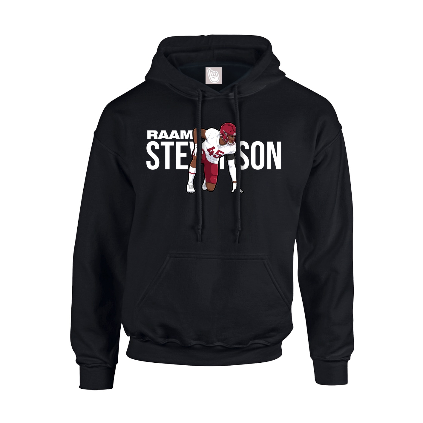 Youth Hoodie — Player Name in Black