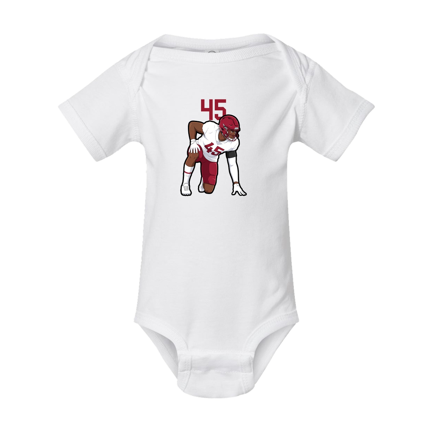 Baby Onesie — Number Top in White