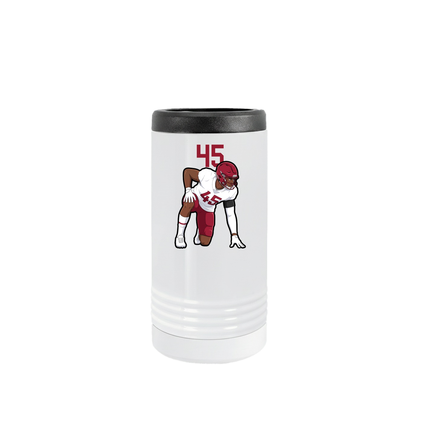 Slim Beverage Holder — Number Top in White