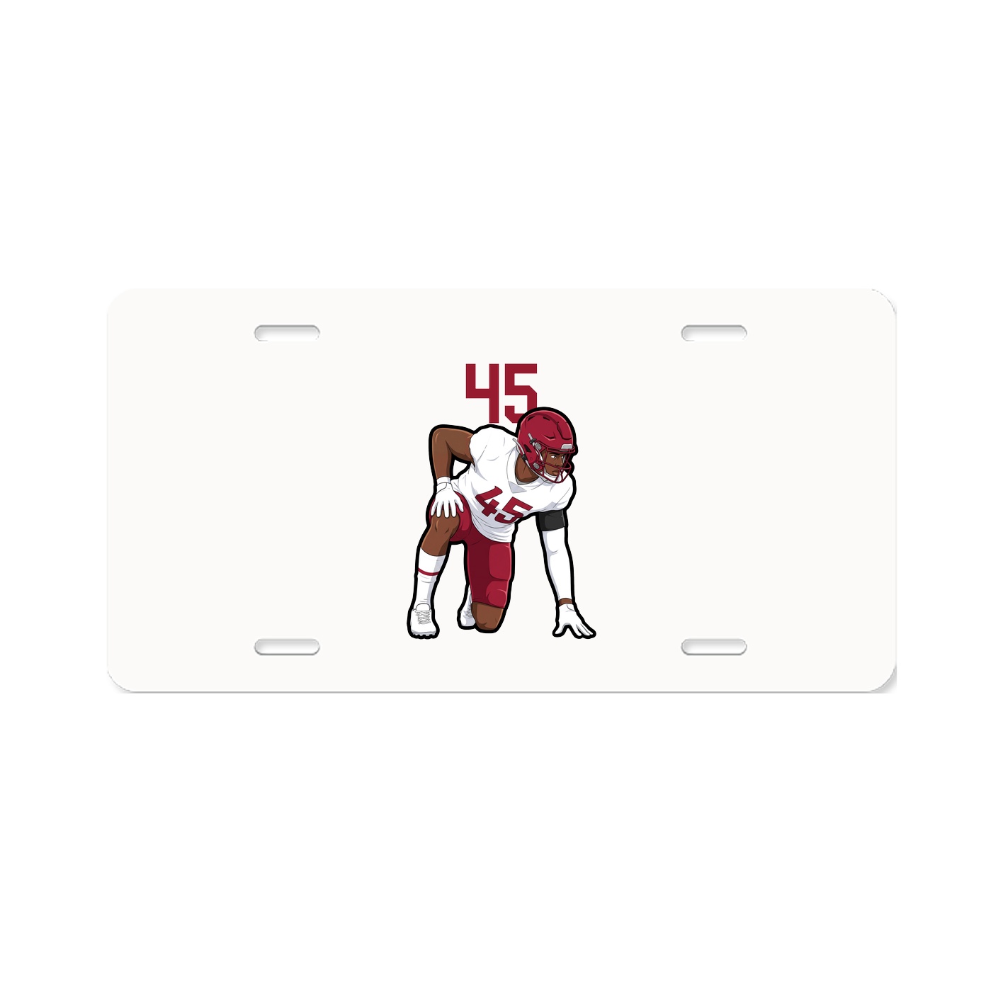 License Plate — Number Top in Classic