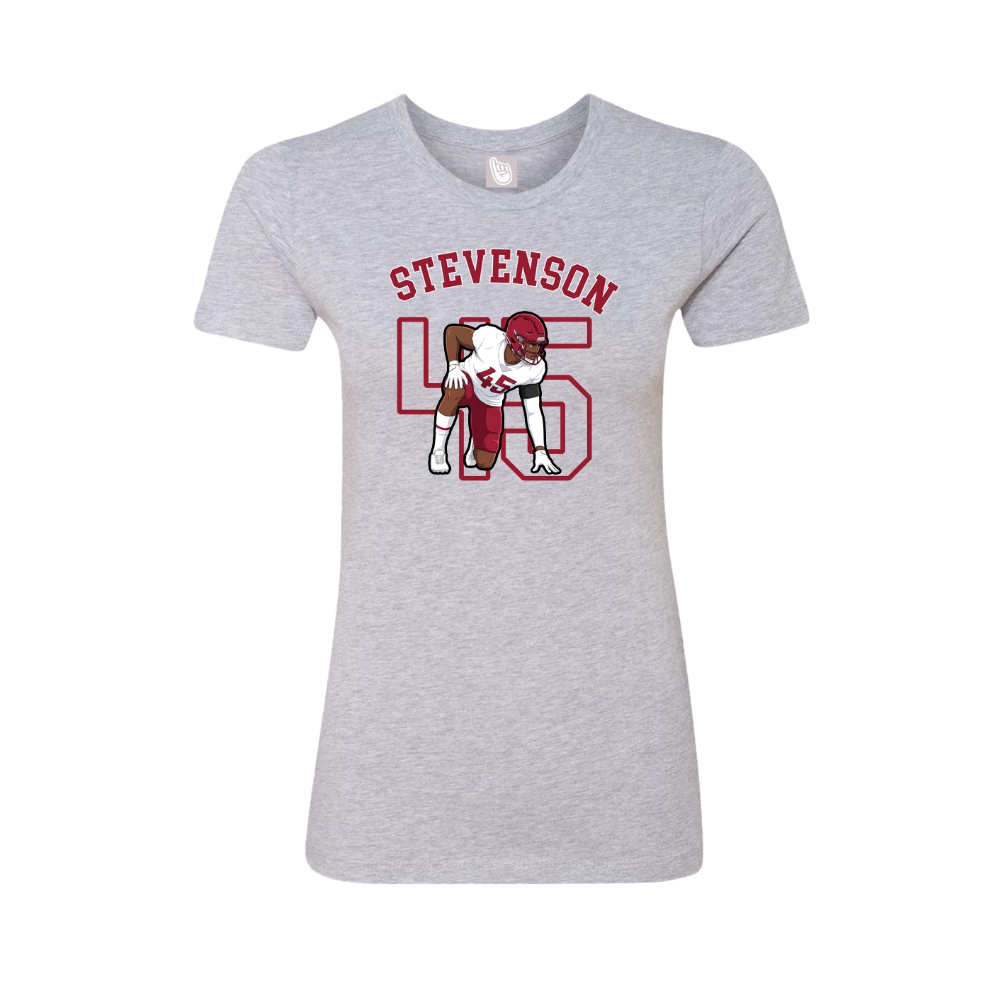 Fitted Women's Tee — Shirsey Arch in Grey